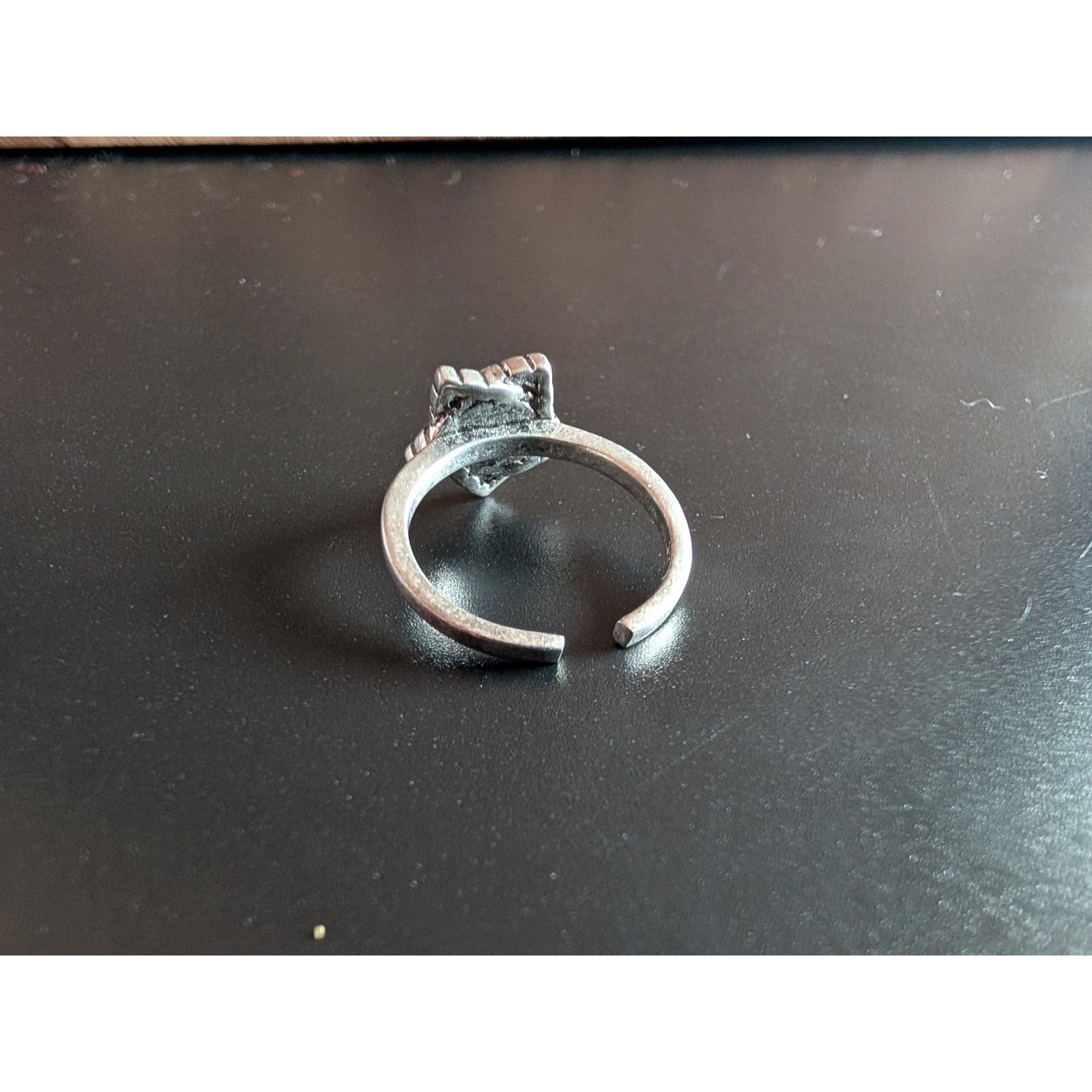 Sterling Silver Star Gemstone Ring Adjustable Siz… - image 3