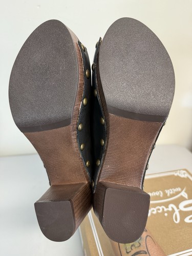 Sandalia de tacón de mula con zueco Montrose negra talla 10 Sbicca para mujer - Imagen 7 de 8