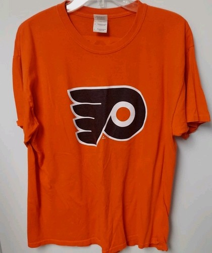 Philadelphia Flyers Giroux #28 Orange Short Sleeve Crew Neck Shirt Size Large  - Picture 2 of 7