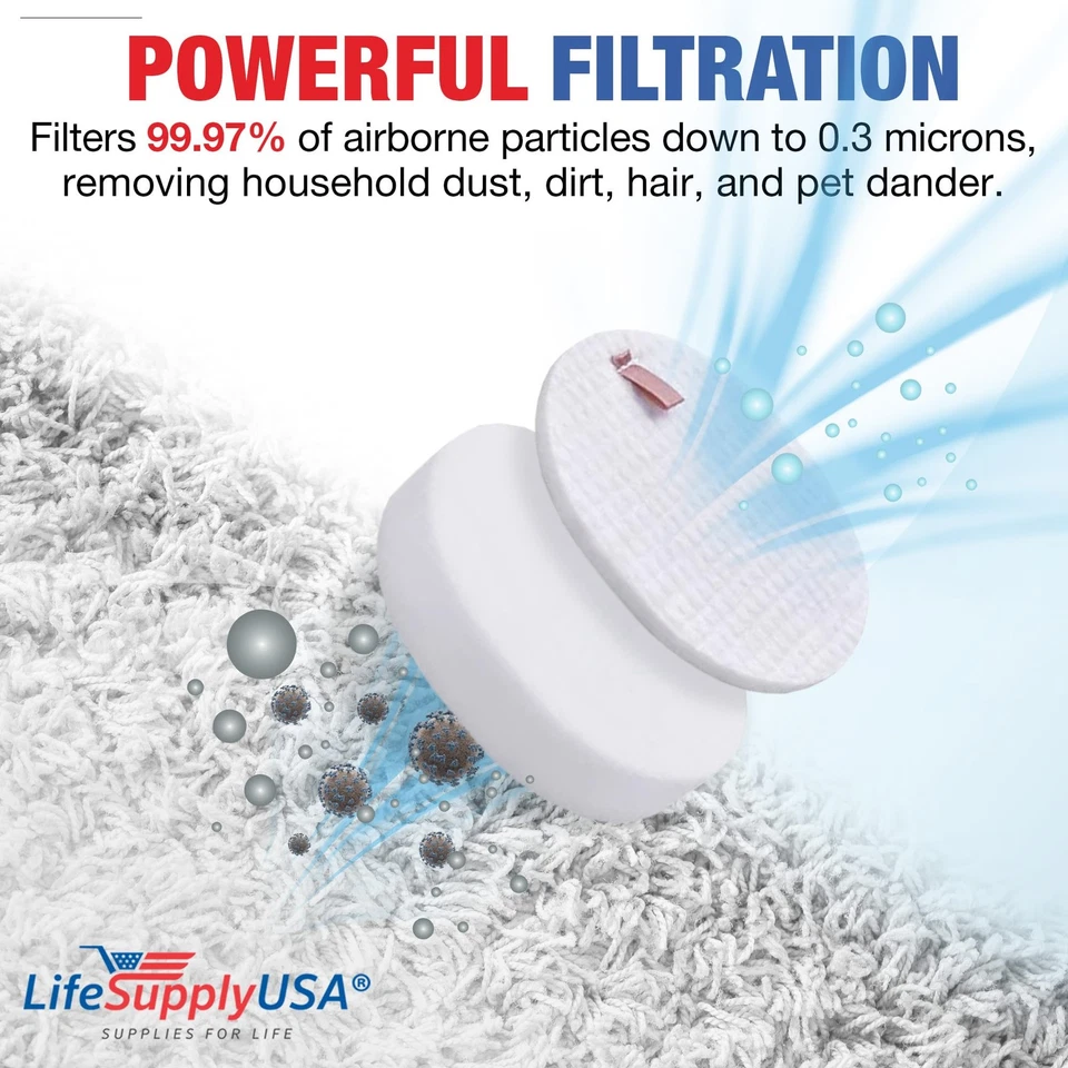 Repuesto de filtro de espuma y fieltro al vacío compatible con Shark Navigator Profe... Foto 3 de 4