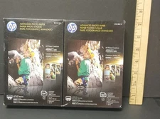 HP Advanced Photo Paper 4x6 Glossy 200 Sheets Printer Photo Paper Lot of 2 NEW