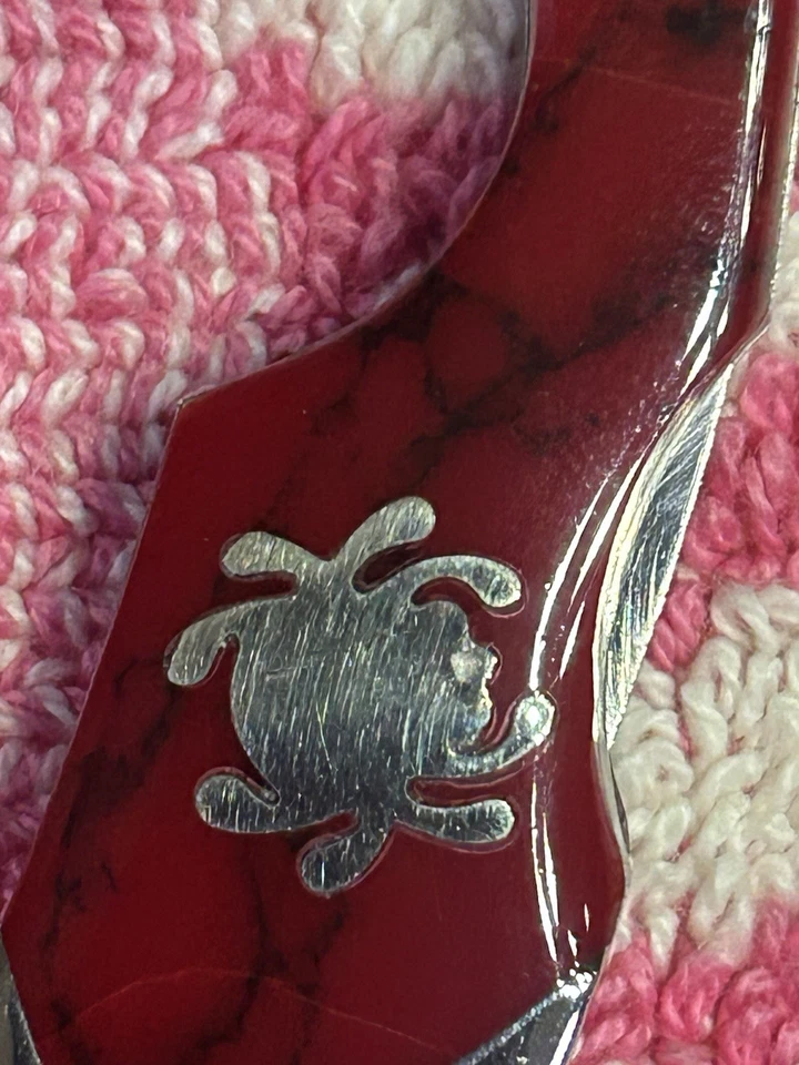 Cuchillo de kiwi exótico raro Spyderco 75P Foto 3 de 4