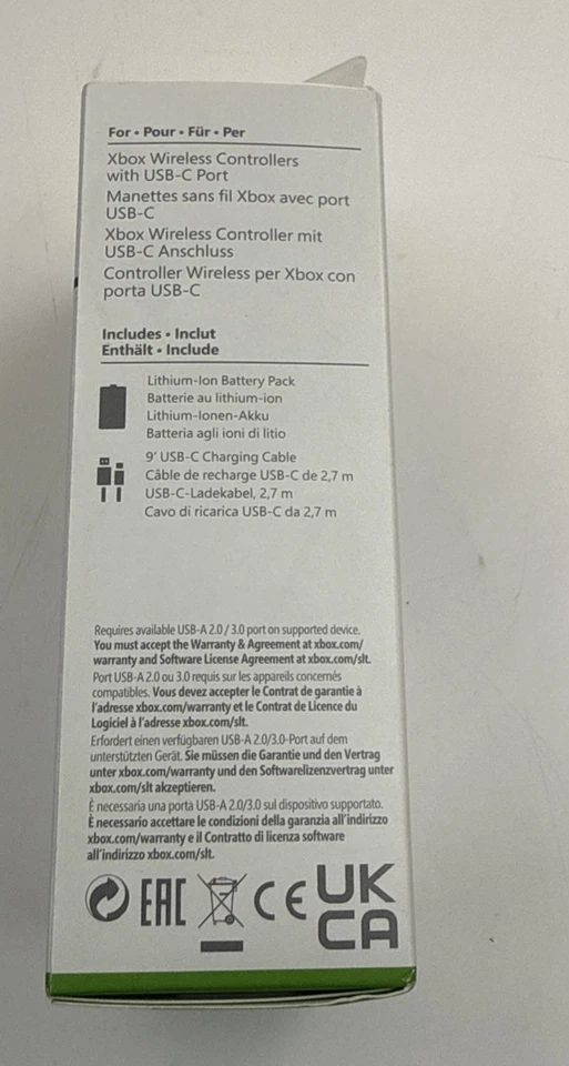 Microsoft Xbox Rechargeable Battery + USB-C Cable 2,7m - Image 3 of 3
