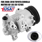 A/C Compressor For 08-14 Scion xD 1.8L Fits 09-10 Toyota Corolla 1.8L CO 11210C
