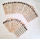 Vtg  Milton Bradley Bingo PLAYER CARDS ONLY 32 REPLACEMENT