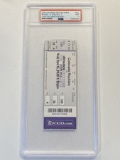 Chase Dollander 2025 MLB Debut Full Ticket 4/6/2025 Rockies PSA 9