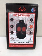 Realtree Adult Heated Vest Rechargeable Liner Black Men L Women XL A33