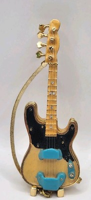 Work Of Art Object d'Art Fine Collectible ''Bass Line  Guitar #167 Trinket Box