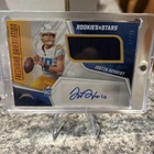 2020 Panini Rookies & Stars Justin Herbert Rookie Auto Relic #FO-JH /75 Chargers