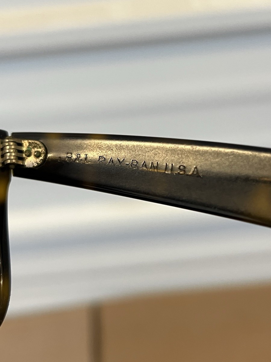 Ray-Ban Wayfarer Vintage 1980s Black B&l 5022 Sunglasses Ray Ray-Ban Wayfarer Vintage 1980s Black B&l 5022 Sunglasses Ray