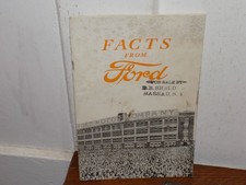 Vintage Facts From Ford Fourth Edition 1920 Booklet