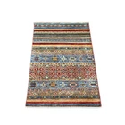 2'8"x3'9" Colorful Afghan Super Kazak Khorjin Design Hand Knotted Wool Rug 22601