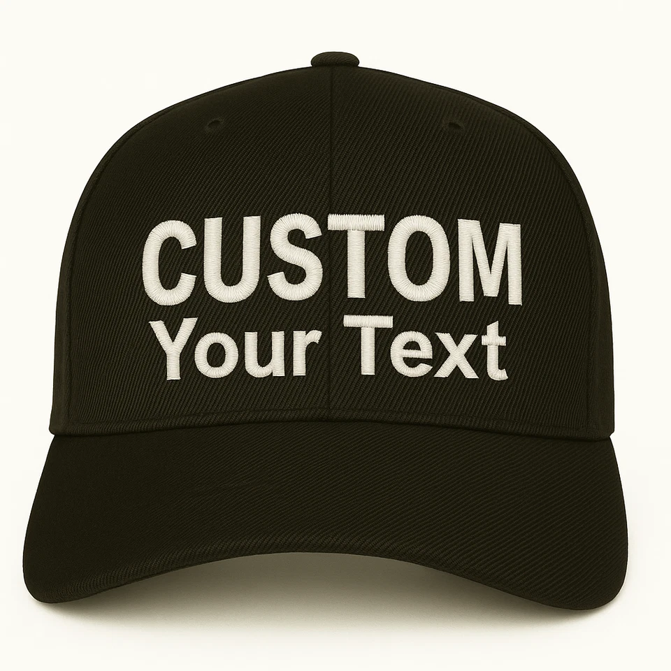 Gorra de béisbol bordada personalizada texto personalizado papá sombrero con tu propio mensaje Foto 3 de 4