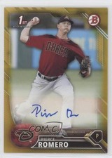 2016 Bowman Retail Prospect Auto Gold 33/50 Pierce Romero #PA-PR Auto 0b2