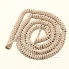 Gemini TA65ALN Almond 25-Feet Coiled Handset Cord with Modular Plugs