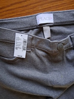 The Children's Place Girls Leggings Size 14 Dark Heather Gray NWT