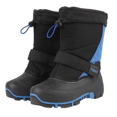 riemot Snow boot Kids Boys Snow Boots Waterproof Winter Boots Faux Fur Lined