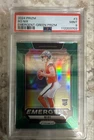 2024 Panini Prizm Emergent Bo Nix Green PSA 9
