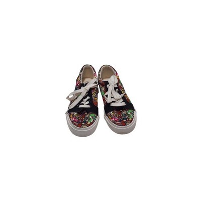 kids nintendo ground up super mario shoes ''game over'' low canvas