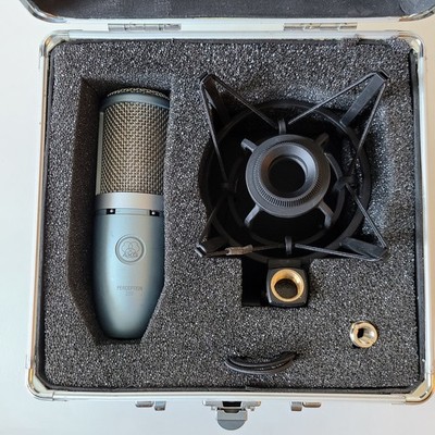 Modded AKG Perception 220 with Case and Mount. Has ''U87ai Mod''