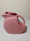 Fiesta Fiestaware Rose Pink Large Disc Water Pitcher Jug 7" Tall