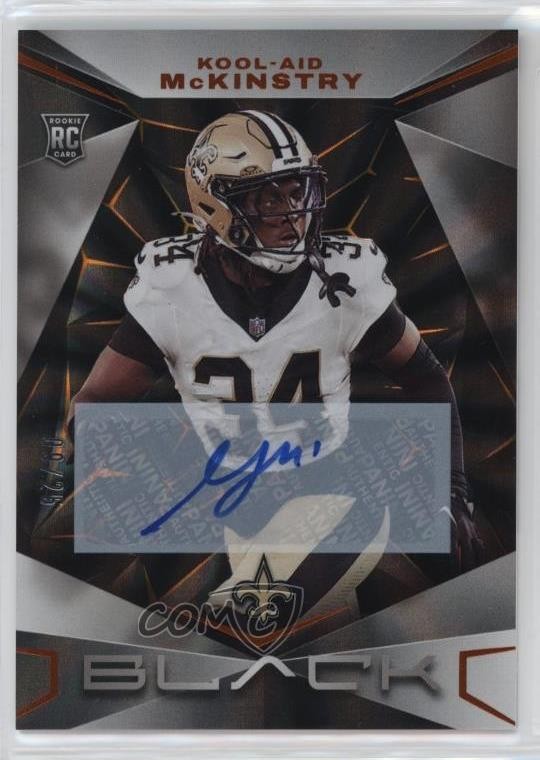2024 Panini Black Rookies Citrine 9/25 Kool-Aid McKinstry Rookie Auto RC 7sd