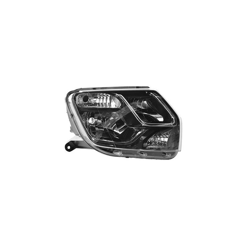 Phare avant droit H1/H7 pour Dacia Duster 2013-2018 avec feu de jour intégré