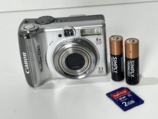 Canon Digital Camera PowerShot A560 - 7.1MP - Silver - 2GB SD Card - TESTED