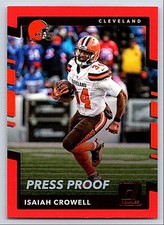 2017 Donruss Press Proof Red Isaiah Crowell 279