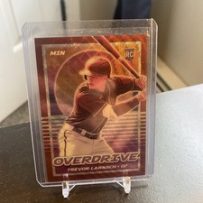 2021 Panini Chronicles - Overdrive Trevor Larnach #23 (RC) Orange /199