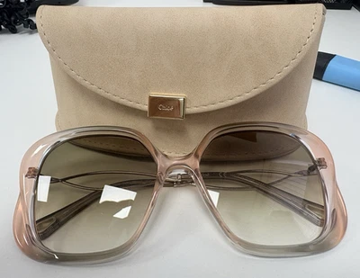 Chloé CE740S Oversized Square Pink Plastic Frame Green Gradient UV400 140mm - Image 1 of 4