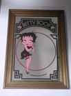 复古 BETTY BOOP - Boop Boop A Doop - 木框酒吧镜收藏品 21 英寸 X 15