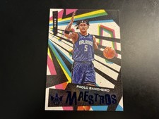 2022-23 Panini Court Kings Maestros Sapphire #4 Paolo Banchero RC 5/25 Magic