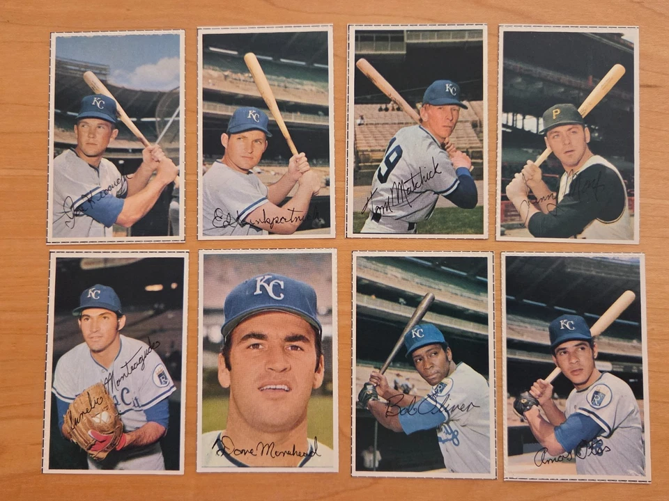 Conjunto de 24 estampillas de jugadores Dell Today Team 1971 de los reales de Kansas City 8 grandes *WSC* Foto 3 de 4