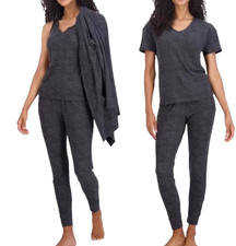 New Live 2 Lounge Ladies  Lounge 4 Piece Essential Lounge Set Small S Heather Ch