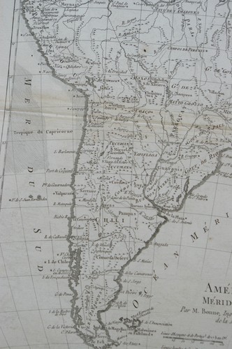 1787- ZWEI KARTEN von SÜDAMERIKA von BONNE - Bild 9 von 10