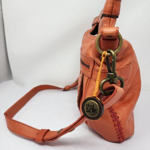 The Sak Ashland Umhängetasche orange Leder mit abnehmbarem Riemen - Bild 8 von 11