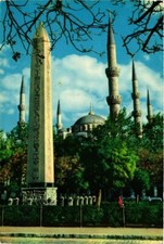 CPM AK Istanbul Egyptian Obelisk Minarets of the Blue Mosque TURKEY (851728)