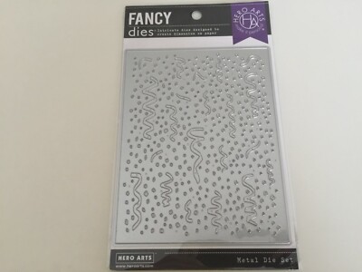 HERO ARTS FANCY DIES METAL DIE SET D1339 PARTY CONFETTI- NEW