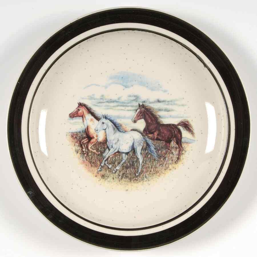 Folkcraft Running Horses Salad Plate 5761929