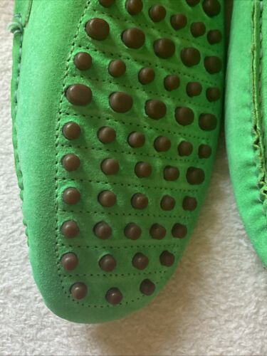Tods Grüne LINUS Mokassins Car Shoes mit Noppen BUTTERWEICHES ECHTLEDER 47 / 13 - Bild 2 von 17