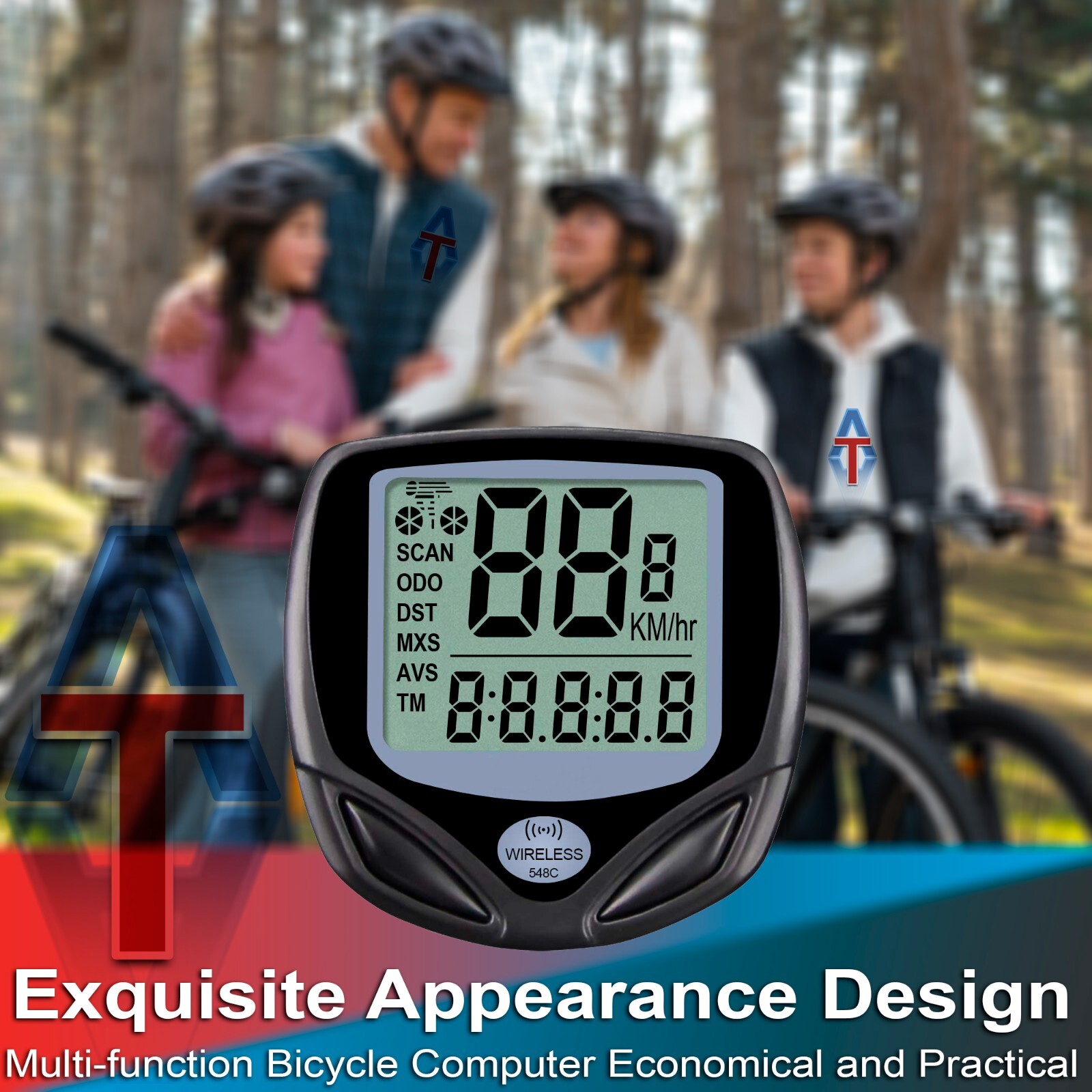2PCS WIRELESS LCD BIKE COMPUTER SPEEDO ODOMETER WATERPROOF SPEEDOMETER ...