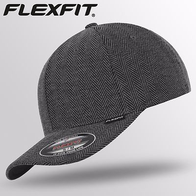 Original FLEXFIT  Basecap Baseball Cap Kappe Heringbone Melange USA HAT Trend 