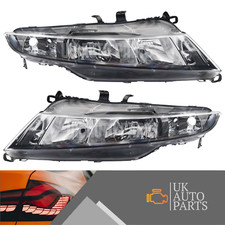 Headlights Honda Civic FN2 Mk8 2006-2012 Black Surround Headlamps Hatchback