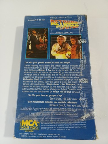 Back to the Future vhs French Canadian Version Robert Zemeckis 1989 Rare - Picture 6 of 8