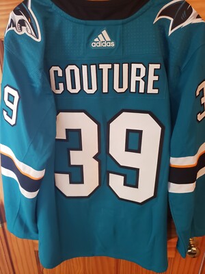 Logan Couture San Jose Sharks Adidas Authentic Home Jersey Size 50