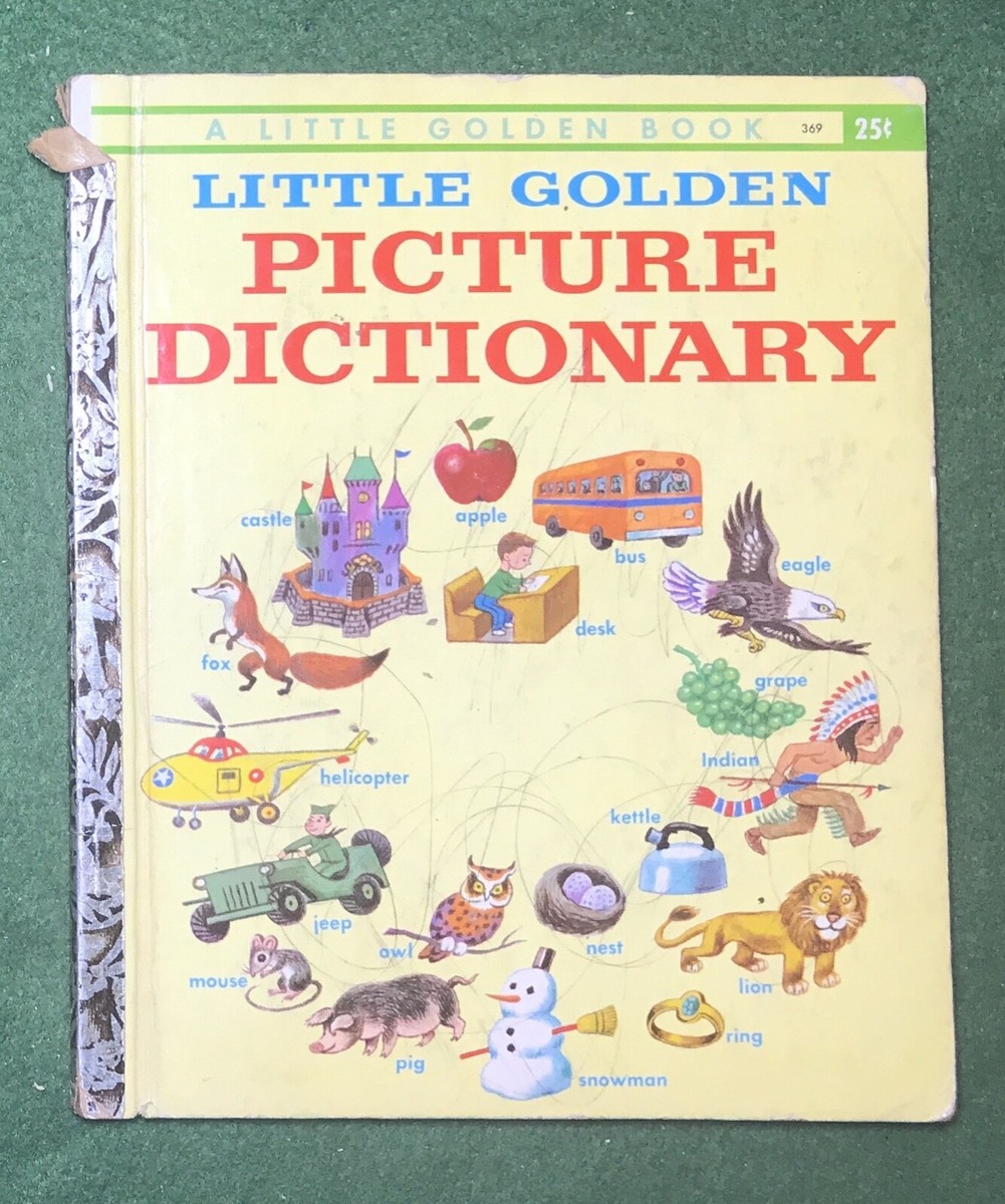Little Golden Picture Dictionary A Little Golden Book 1959 kids