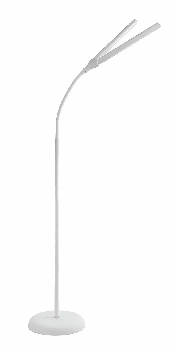Floor Standing Lamp Duolamp Double Head Daylight LED Lamps White Hobby Craft