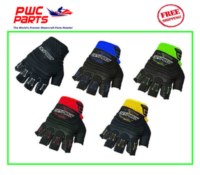 JETPILOT 3/4 Finger Riding JP93030 PWC Gloves Black Red Blue YL