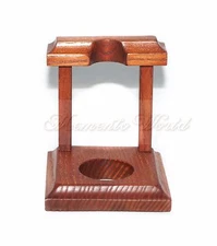 HAND CARVED WOODEN STAND / RACK / HOLDER for Tobacco Smoking Pipe *Arch Wood*